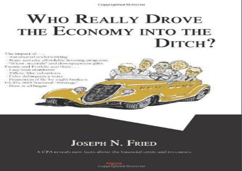[+]The best book of the month Who Really Drove the Economy Into the Ditch?  [READ] 