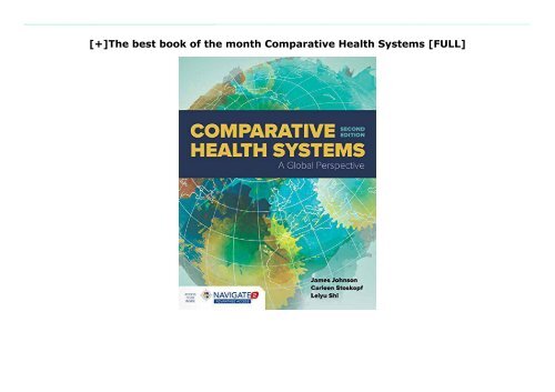 [+]The best book of the month Comparative Health Systems  [FULL] 