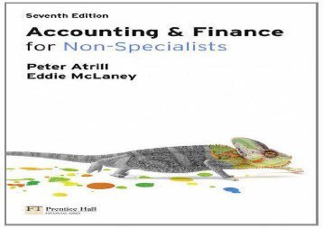 [+]The best book of the month Accounting and Finance for Non-Specialists with MyAccountingLab 7th edition  [READ] 