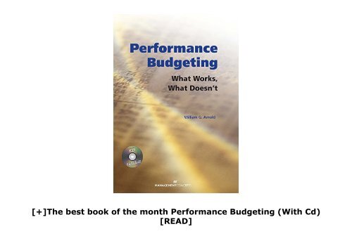 [+]The best book of the month Performance Budgeting (With Cd)  [READ] 