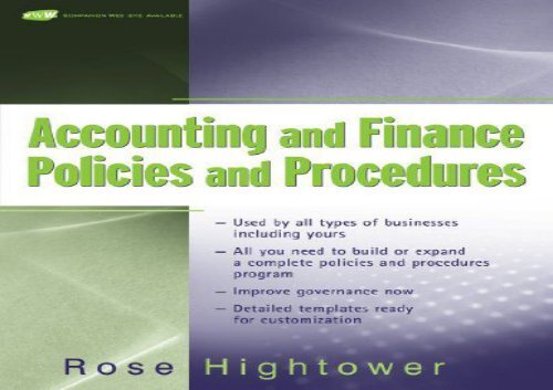 [+][PDF] TOP TREND Accounting and Finance Policies and Procedures (w url): (with URL)  [FREE] 