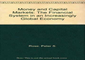 [+][PDF] TOP TREND Money and Capital Markets: The Financial System in an Increasingly Global Economy  [FULL] 