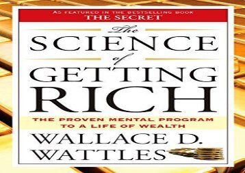 [+]The best book of the month Science of Getting Rich: The Proven Mental Program to a Life of Wealth  [READ] 