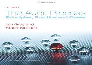 [+]The best book of the month The Audit Process: Principles, Practice and Cases  [READ] 