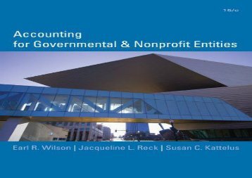 [+][PDF] TOP TREND Accounting for Governmental   Nonprofit Entities [With Access Code] [PDF] 