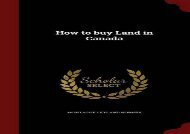 [+]The best book of the month How to buy Land in Canada  [READ] 