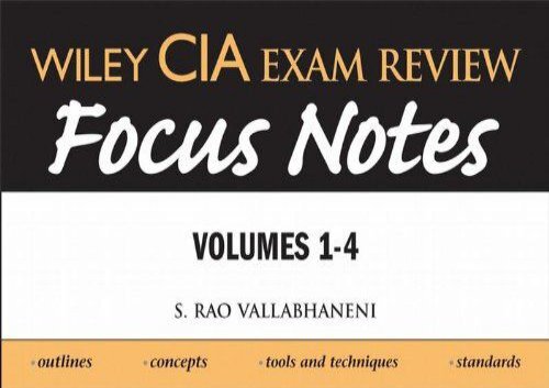 [+]The best book of the month Wiley CIA Exam Review Focus Notes: v. 1-4  [FULL] 