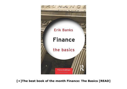 [+]The best book of the month Finance: The Basics  [READ] 