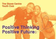 Positive Thinking Positive Future - Paddington Development Trust
