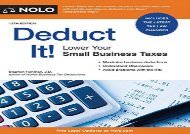 [+]The best book of the month Deduct It!: Lower Your Small Business Taxes  [NEWS]