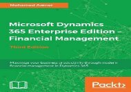 [+][PDF] TOP TREND Microsoft Dynamics 365 Enterprise Edition - Financial Management - Third Edition: Maximize your business productivity through modern financial management in Dynamics 365  [DOWNLOAD] 