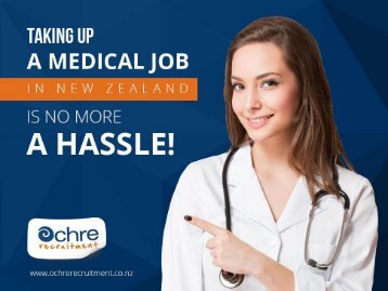 Taking up a medical job in New Zealand is no more a hassle!