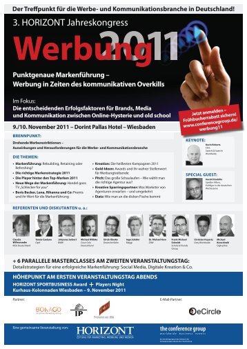 Werbung in Zeiten des kommunikativen Overkills - The Conference ...