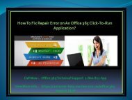 How To Fix Repair Error on An Office 365 Click-To-Run Application?