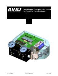 Installation & Operating Instructions for SmartCal Valve Positioner