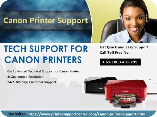 Canon printer helpline support number Australia + 61-1800-431-295