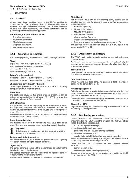 Electro-Pneumatic Positioner TZIDC - Flowtec Industrietechnik GmbH.