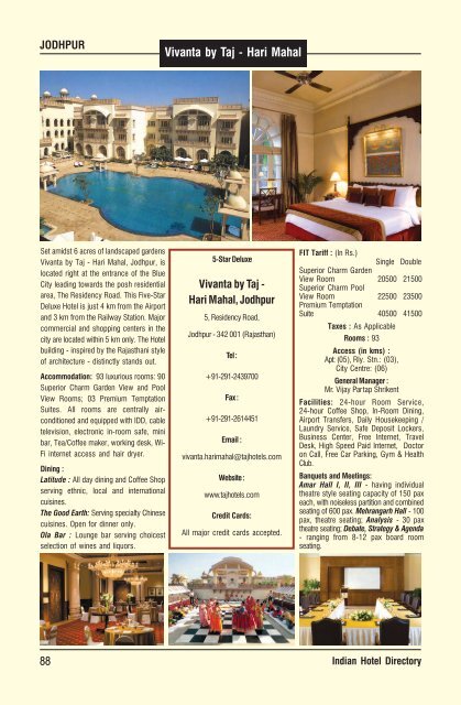 IHD-Indian Hotel Directory 2018