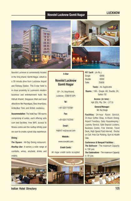 IHD-Indian Hotel Directory 2018