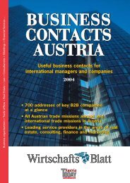 BUSINESS CONTACTS AUSTRIA BUSINESS CONTACTS AUSTRIA