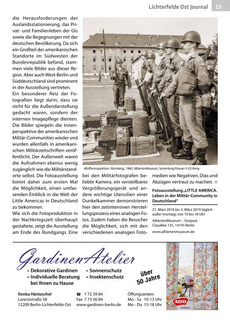 Lichterfelde Ost Journal Aug/Sept 2018