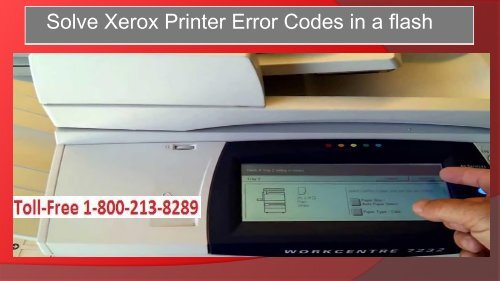 Xerox Printer Error Codes in a flash