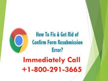 +1-800-291-3665 How to Disable Confirm Form Resubmission Popup on Chrome