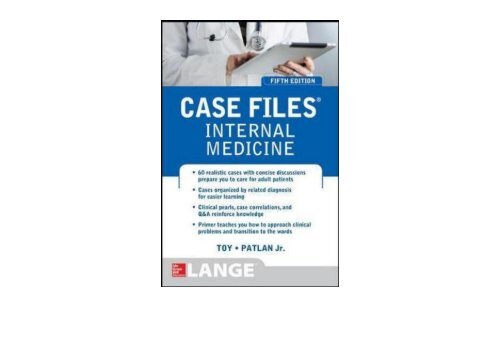 [+]The best book of the month Case Files Internal Medicine, Fifth Edition (LANGE Case Files)  [DOWNLOAD] 