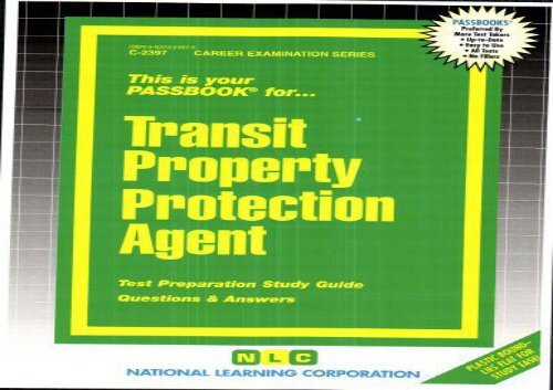 [+][PDF] TOP TREND Transit Property Protection Agent (Passbooks)  [READ] 