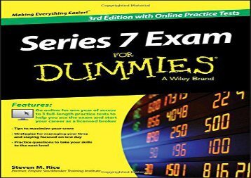 [+]The best book of the month Series 7 Exam for Dummies, 3rd Edition with Online Practice Tests  [NEWS]