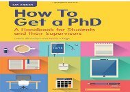 [+]The best book of the month How To Get A Phd: A Handbook For Students And Their Supervisors  [FREE] 