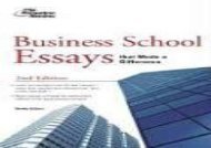 [+]The best book of the month Business School Essays That Made a Difference (Princeton Review)  [DOWNLOAD] 