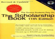 [+][PDF] TOP TREND The Scholarship Book: The Complete Guide to Private-Sector Scholarships, Fellowships, Grants, and Loans for the Undergraduate (Scholarship Books (Paperback))  [NEWS]