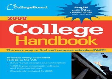 [+]The best book of the month The College Board College Handbook  [DOWNLOAD] 