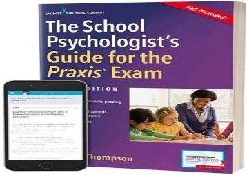 [+][PDF] TOP TREND The School Psychologist s Guide for the Praxis Exam, with App  [DOWNLOAD] 