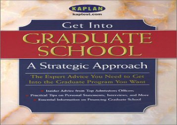 [+][PDF] TOP TREND Get into Graduate School: A Strategic Approach  [FULL] 