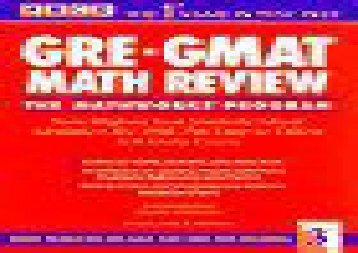 [+]The best book of the month Gre Gmat Math Review (Arco Academic Test Preparation)  [NEWS]