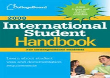 [+]The best book of the month The College Board International Student Handbook  [READ] 