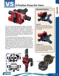 V5 2 Position Pump Out Valve - Flow-Rite