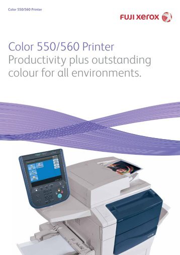 Color 550/560 Printer Productivity plus outstanding ... - Fuji Xerox