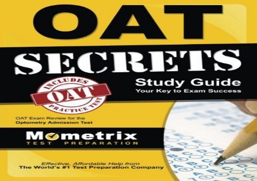 [+]The best book of the month OAT Secrets Study Guide: OAT Exam Review for the Optometry Admission Test  [READ] 