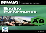 [+]The best book of the month ASE Test Preparation - A8 Engine Performance (ASE Test Prep: Automotive Technician Certification Manual)  [DOWNLOAD] 