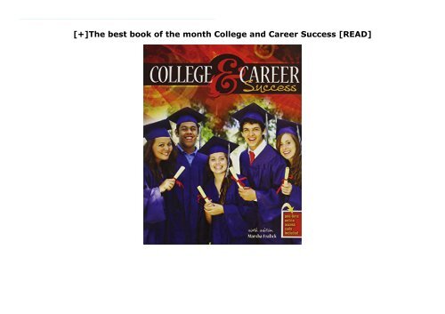 [+]The best book of the month College and Career Success  [READ] 