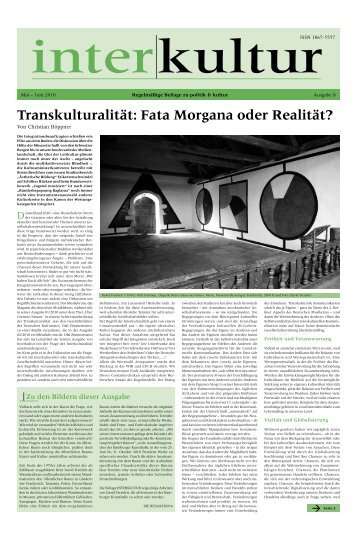 Transkulturalität: Fata Morgana oder Realität? - Deutscher Kulturrat