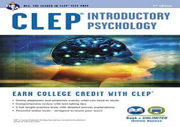 [+][PDF] TOP TREND CLEP(R) Introductory Psychology Book + Online  [FREE] 