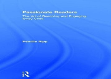 [+][PDF] TOP TREND Passionate Readers: The Art of Reaching and Engaging Every Child (Eye on Education)  [DOWNLOAD] 