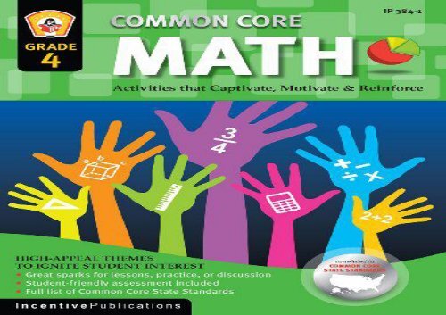 [+][PDF] TOP TREND Common Core Math Grade 4: Activities That Captivate, Motivate   Reinforce  [FREE] 