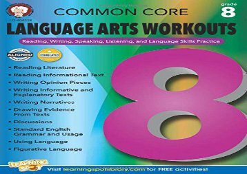 [+]The best book of the month Common Core Language Arts Workouts, Grade 8: Reading, Writing, Speaking, Listening, and Language Skills Practice  [NEWS]