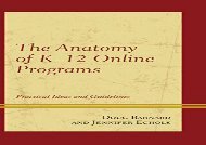 [+]The best book of the month The Anatomy of K-12 Online Programs: Practical Ideas and Guidelines  [DOWNLOAD] 