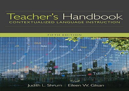 [+]The best book of the month Teacher s Handbook: Contextualized Language Instruction (World Languages)  [READ] 